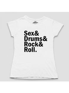 Sex&Drums&Rock&Roll női póló