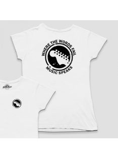 Gitár körlogó női póló