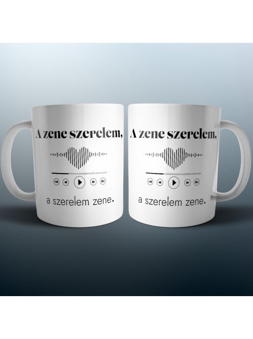 A zene szerelem, a szerelem zene páros bögre