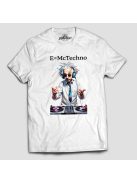 E=mc techno férfi póló