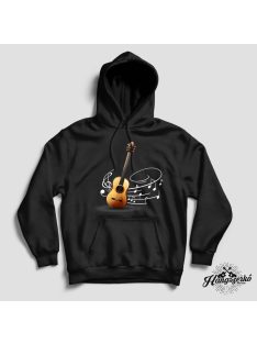 Klasszikus gitár hangjegyes pulóver