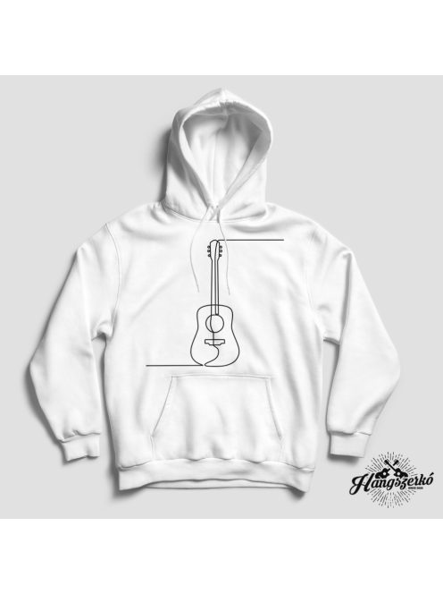 Akusztikus gitár line art pulóver