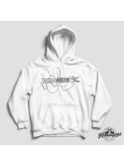 Akusztikus gitáron játszó line art pulóver