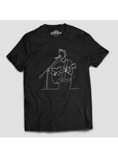 Akusztikus gitáros énekes férfi póló
