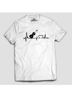 Cselló heartbeat férfi póló