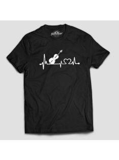 Cselló heartbeat férfi póló