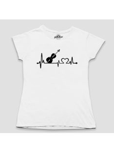 Cselló heartbeat női póló