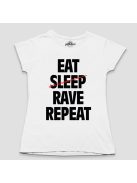 Eat Sleep Rave Repeat női póló