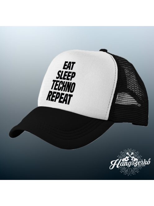 Eat Sleep Techno Repeat baseball sapka
