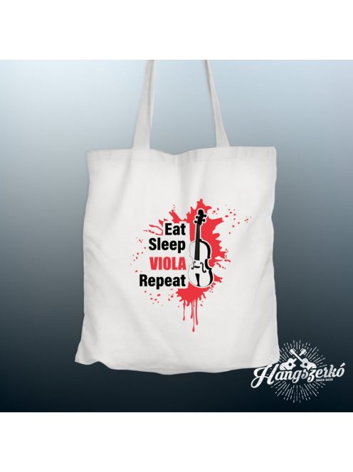 Eat Sleep Viola Repeat vászontáska