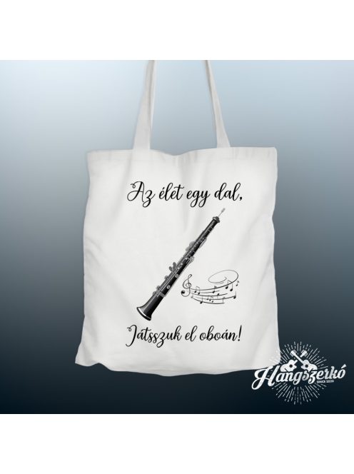 Az élet egy dal játsszuk el oboán vászontáska