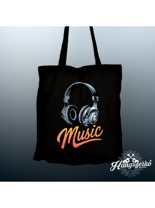Fejhallgató music vászontáska