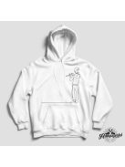 Fuvolázó férfi line art pulóver