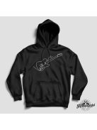 Gitár line art pulóver