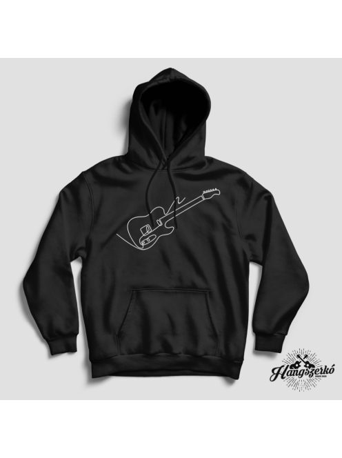Gitár line art pulóver
