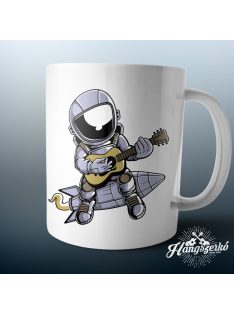 Gitáros asztronauta bögre