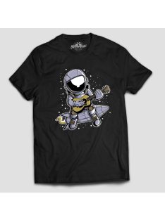 Gitáros asztronauta férfi póló