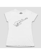 Gitáros line art női póló