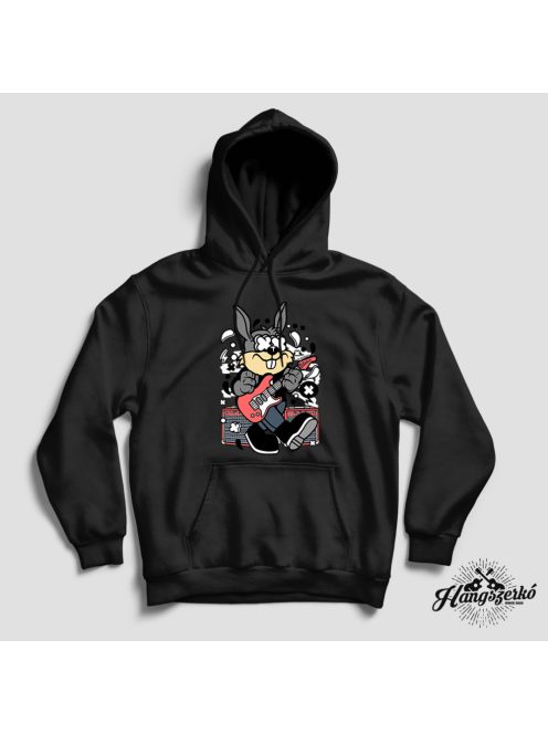 Gitározó nyuszi figura pulóver