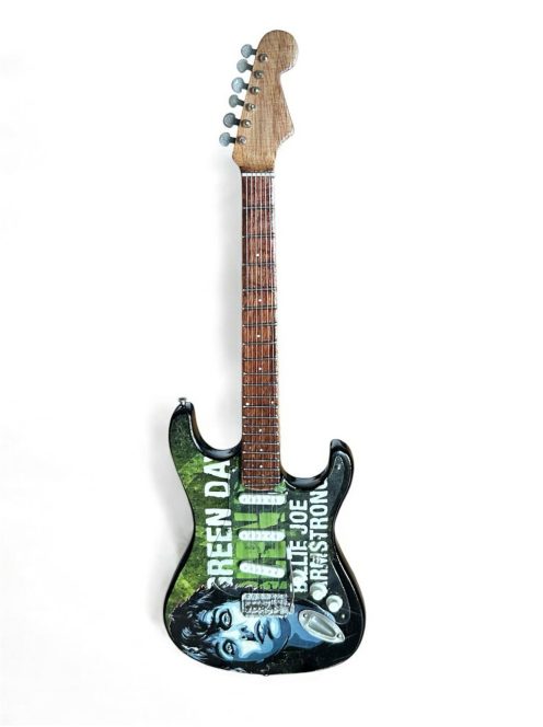 Green day mini gitár, állvánnyal v2