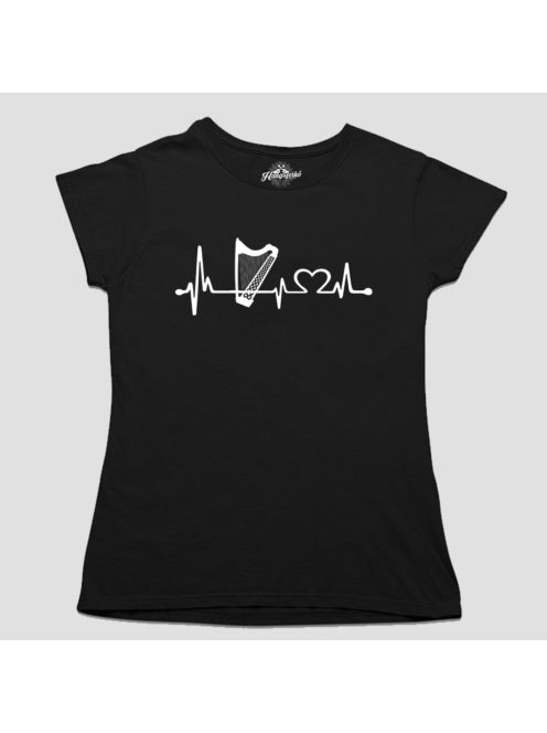 Hárfa heartbeat női póló