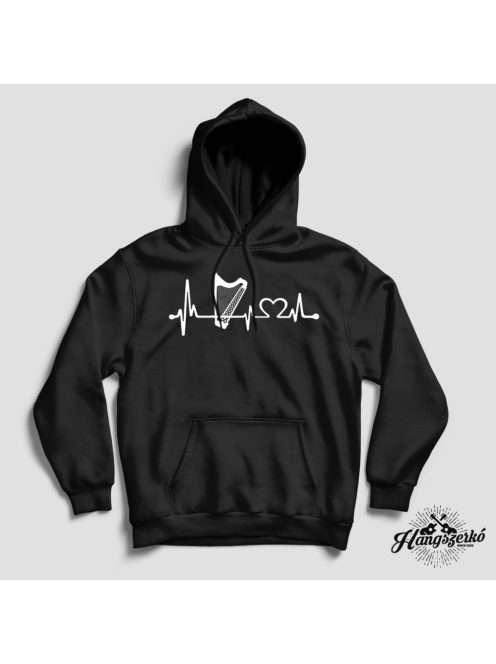 Hárfa heartbeat pulóver