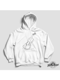 Hegedű line art pulóver