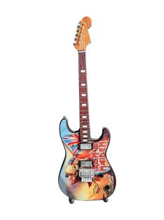 Iron Maiden mini gitár , állvánnyal