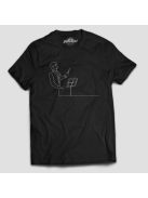 Karmester line art férfi póló