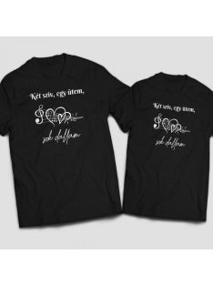 Két szív, egy ütem, sok dallam páros póló szett