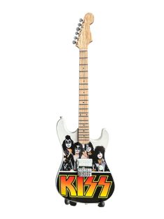 Kiss mini gitár, állvánnyal