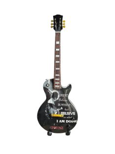 Jimmy Page ( Led Zeppelin) mini gitár , állvánnyal