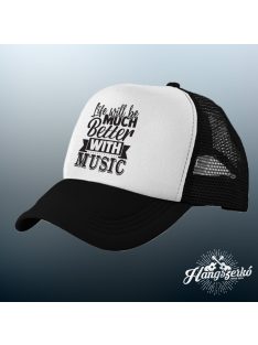 Life will be much better with music baseball sapka