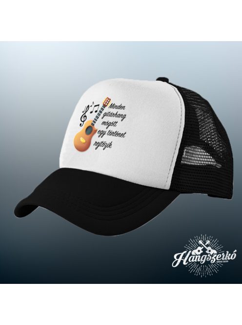 Minden gitárhang (akusztikus)  mögött egy történet rejtőzik  baseball sapka