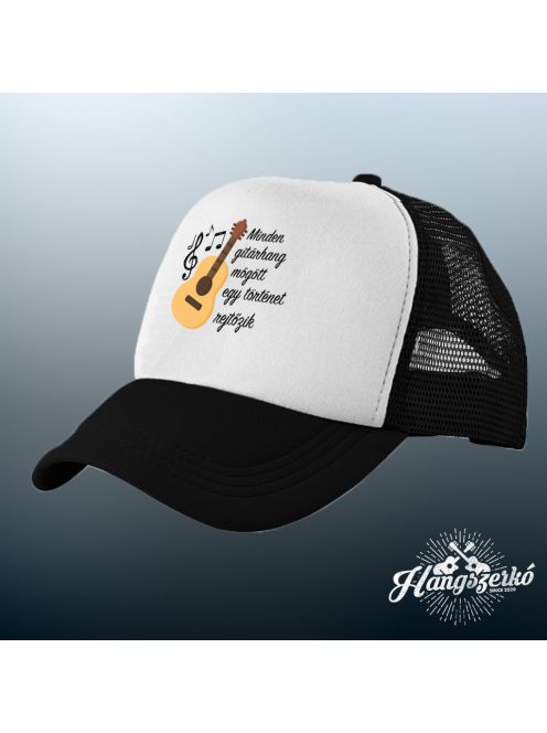 Minden gitárhang (klasszikus)  mögött egy történet rejtőzik  baseball sapka