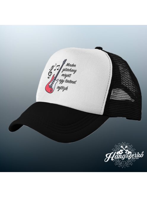 Minden gitárhang mögött egy történet rejtőzik  baseball sapka