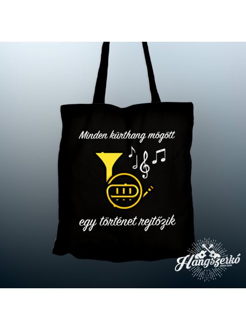 Minden kürthang mögött egy történet rejtőzik vászontáska