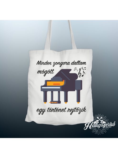 Minden zongora dallam  mögött egy történet rejtőzik vászontáska