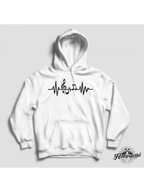 Music heartbeat pulóver