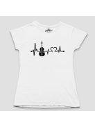 Nagybőgő heartbeat női póló