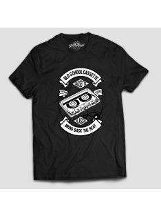 Old school kazetta férfi póló