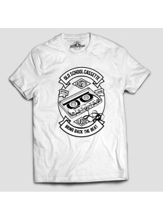 Old school kazetta férfi póló