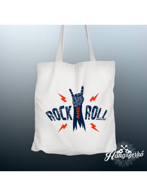 Rock and Roll metál villa vászontáska