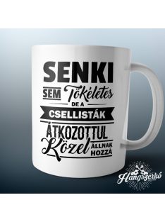   Senki sem tökéletes de a csellisták átkozottul közel állnak hozzá bögre