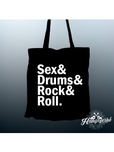Sex & Drums & Rock & Roll vászontáska