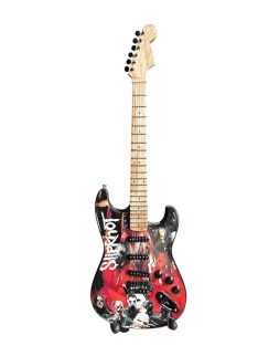 Slipknot mini gitár, állvánnyal 