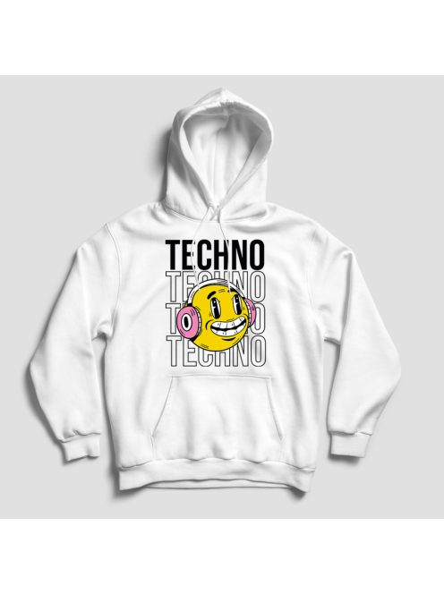 Techno smiley pulóver