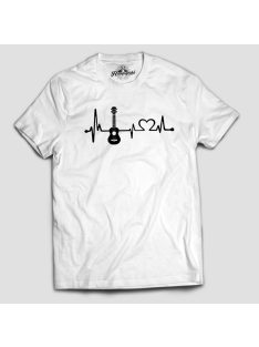 Ukulele heartbeat férfi póló