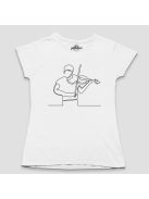 Vonós férfi line art női póló