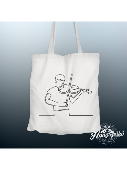 Vonós férfi line art vászontáska